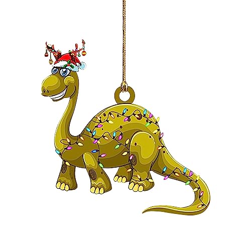  Festive Bronotosaurus Xmas Ornament