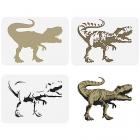 3 Layered T-rex Stencils for Painting 21x30cm Main Thumbnail