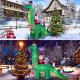 Huge 13ft Inflatable Christmas Diplodocus Decoration Thumbnail Image 1