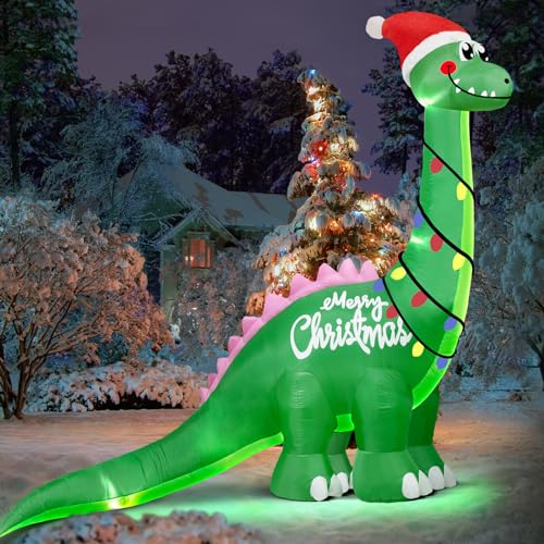 10ft Inflatable Diplodocus Christmas Decoration