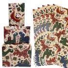 8 x Dinosaurs and Candy Canes Christmas Wrapping Paper - 20 x 28 Inch Main Thumbnail