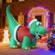 8ft Xmas Inflatable Dinosaur on All Fours Thumbnail Image 1