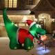 8ft Xmas Inflatable Dinosaur on All Fours Thumbnail Image 2