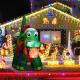 8ft Xmas Inflatable Dinosaur on All Fours Thumbnail Image 3