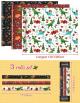 3 Rolls of Assorted DInosaur Christmas Wrapping Paper - 43 x 305cm Thumbnail Image 5