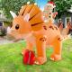 Inflatable Xmas Triceratops Christmas Decoration - 8ft Thumbnail Image 1