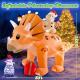 Inflatable Xmas Triceratops Christmas Decoration - 8ft Thumbnail Image 5