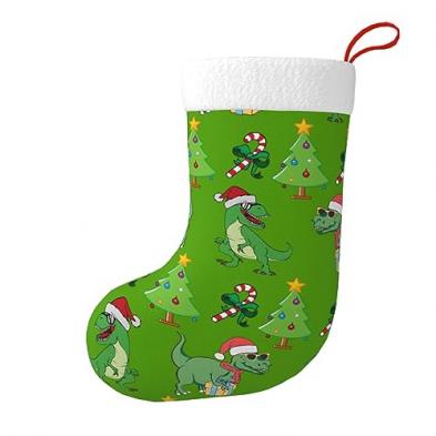 Cute Funny Dinosaurs Christmas Stocking