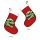 Personalized Santa T-Rex Christmas Stocking Thumbnail Image 2