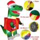 6FT Inflatable Dinosaur Xmas Present Outdoor Decoration Thumbnail Image 2