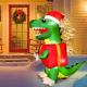6FT Inflatable Dinosaur Xmas Present Outdoor Decoration Thumbnail Image 4