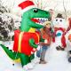 6FT Inflatable Dinosaur Xmas Present Outdoor Decoration Thumbnail Image 5