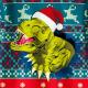 Ugly Dinosaur Christmas Sweater Thumbnail Image 1