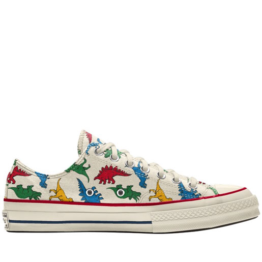 View the best prices for: Adult Dinosaur Converse Custom Low-Top Chuck 70 By You