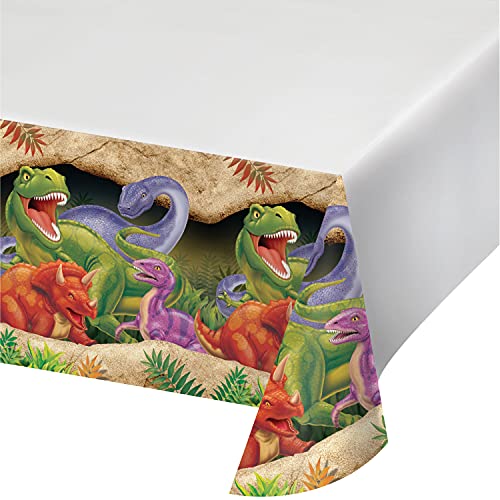 dinosaur border table cover 54 x 108 inches