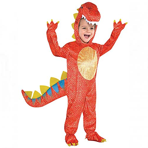 dinosaur halloween kids fancy dress boys girls animal children costume (medium ages 4-6)