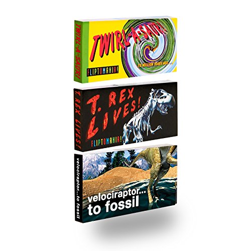 fliptomania dinosaurs flipbooks 3-pack