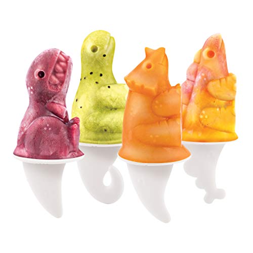 View the best prices for: tovolo 3d ice lolly/pop moulds, set of 4, dino