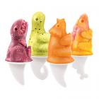 tovolo 3d ice lolly/pop moulds, set of 4, dino Main Thumbnail