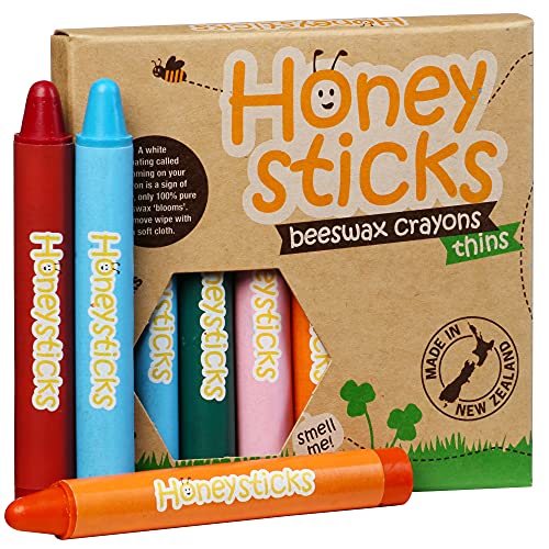 honeysticks natural beeswax crayons x 8 colours