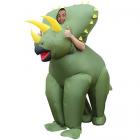 morph mcgitr inflatable costume, triceratops dinosaur adult, one size Main Thumbnail