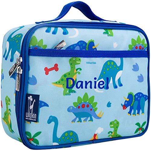 boys lunch bag featuring dinosaurs