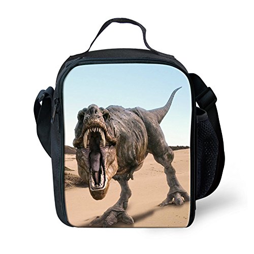  roaring t-rex insulated lunch bag