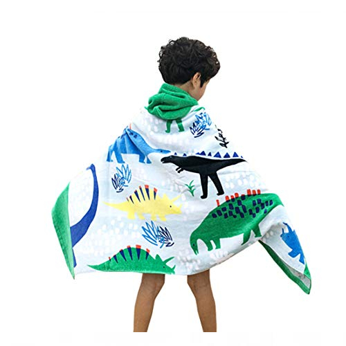 childrens dinosaur hooded towel