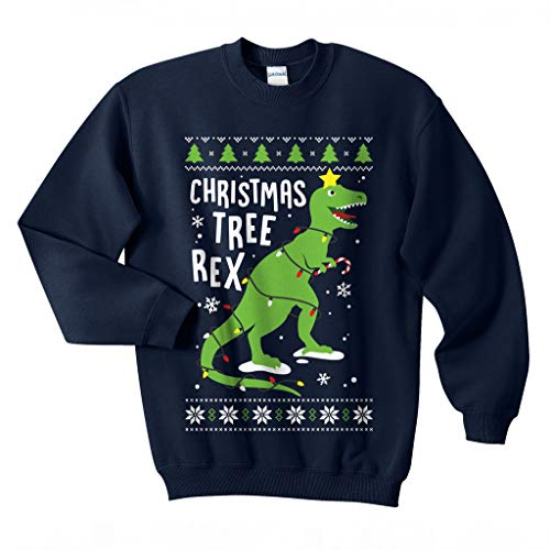 Christmas Tree Rex Funny Xmas Jumper - Adults - 4 Colours
