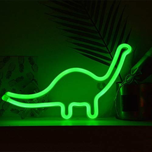 neon dinosaur light for use as nightlight or x-mas decoration