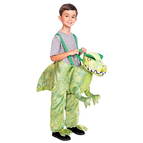 amscan 9904518 dinosaur ride-on costume-child 3-8 years, green
