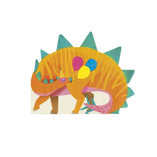 Stegosaurus Shaped Dinosaur Napkins x 16