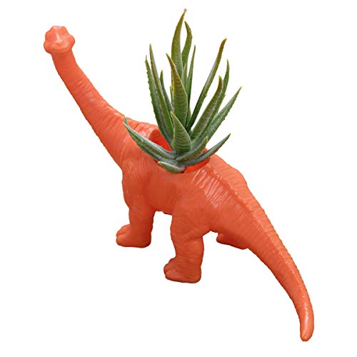 orange pvc brachiosaurus plant pot