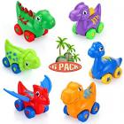 6 x colourful pull back dinosaur cars Main Thumbnail