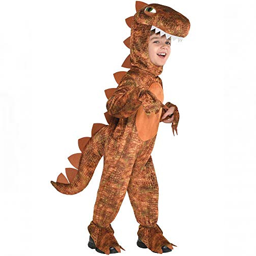amscan 9904748 child t-rex hooded jumpsuit costume, 4-6 years-1 pc
