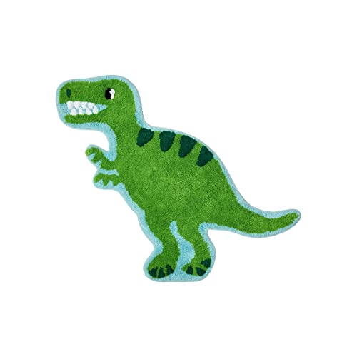 sass & belle roarsome dinosaur t-rex green rug