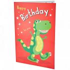 dinosaur birthday card - for boys - 7 x 5 inches Main Thumbnail