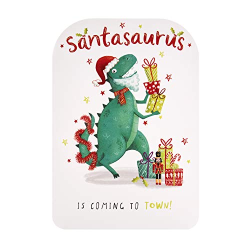 Hallmark Christmas Card, Santasaurus Design
