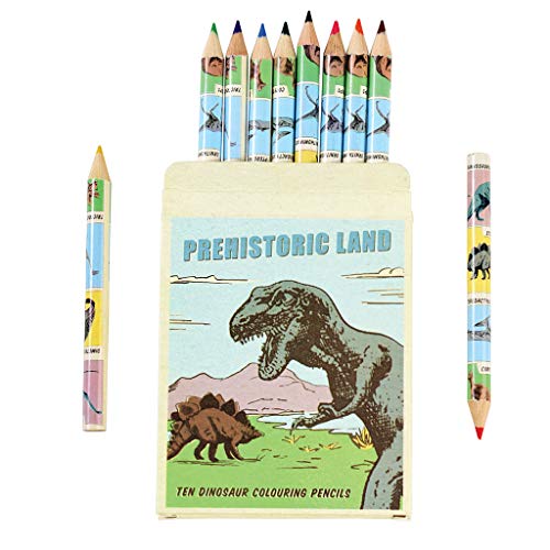 dinosaur mini colouring pencils x 10
