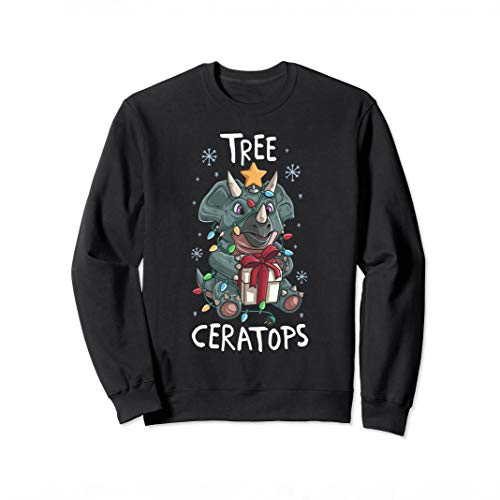 Tree Ceratops Triceratops Christmas Sweatshirt - Adult - 3 Colours
