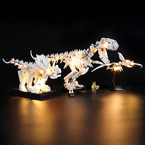 led lighting kit for lego ideas dinosaur fossils: compatible with lego 21320 building blocks model