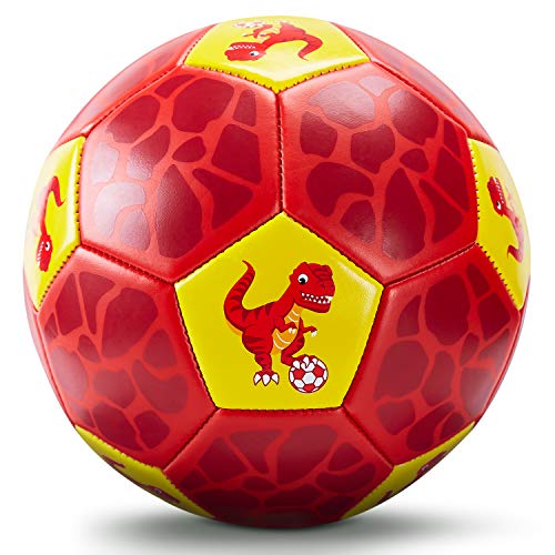 View the best prices for: CubicFun Size 3 Football Gifts for Boys Kids with Hand Pump Mesh Bag, Dinosaur Football Training Balls Outdoor Toys for 3 4 5 6 7 Year Old Boys Girls Toys for Boys Age 3