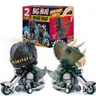 2 x motorbike riding dinosaurs, t-rex & triceratops Main Thumbnail