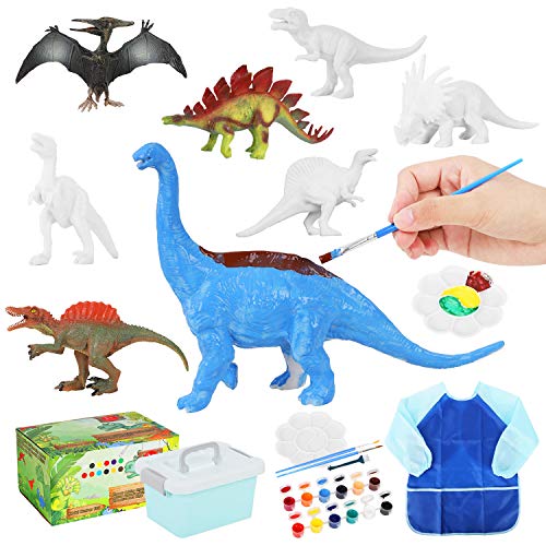  dinosaur painting kit including 8 dinosaurs to paint