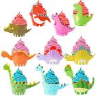 howaf dinosaur cupcake wrappers, 40 pack dino cupcake toppers wrappers, dinosaur cupcake cases, cupcake holders, dinosaur cupcake decoration party supplies for boys kids birthday party decor favors Main Thumbnail