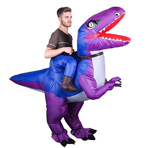 Inflatable T-rex Rider Costume - Olyee
