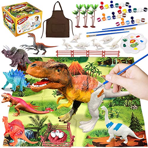 View the best prices for: paint your own dinosaur. 44 pieces including 13 dinosaurs to paint