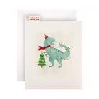 general christmas card from hallmark - quirky croppers cupcycled t-rex design Main Thumbnail
