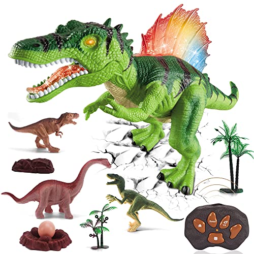 green remote control spinosaurus toy for kids
