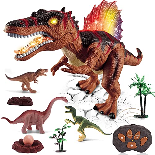 walking and roaring robot spinosaurus toy with remote control